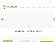 Tablet Screenshot of exteriortransformations.com